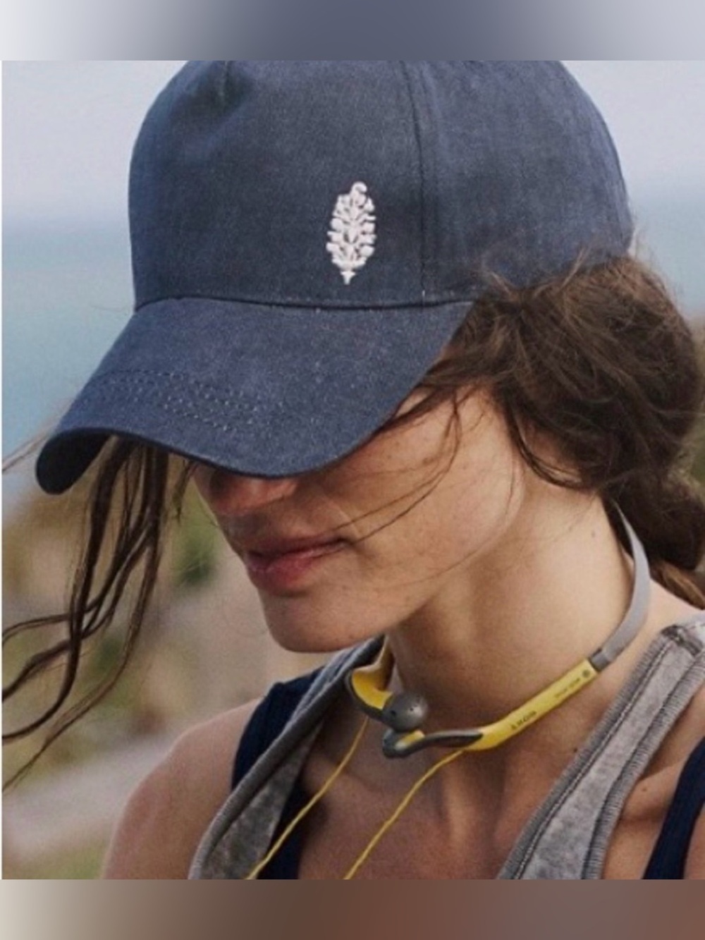 Free People All Set Snapback Hat NWT midnight navy